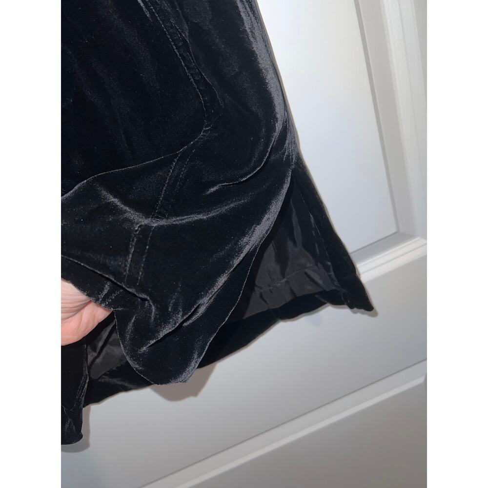 Charles Nolan NY Black Velvet Skirt – Size 8 - Picture 3 of 7